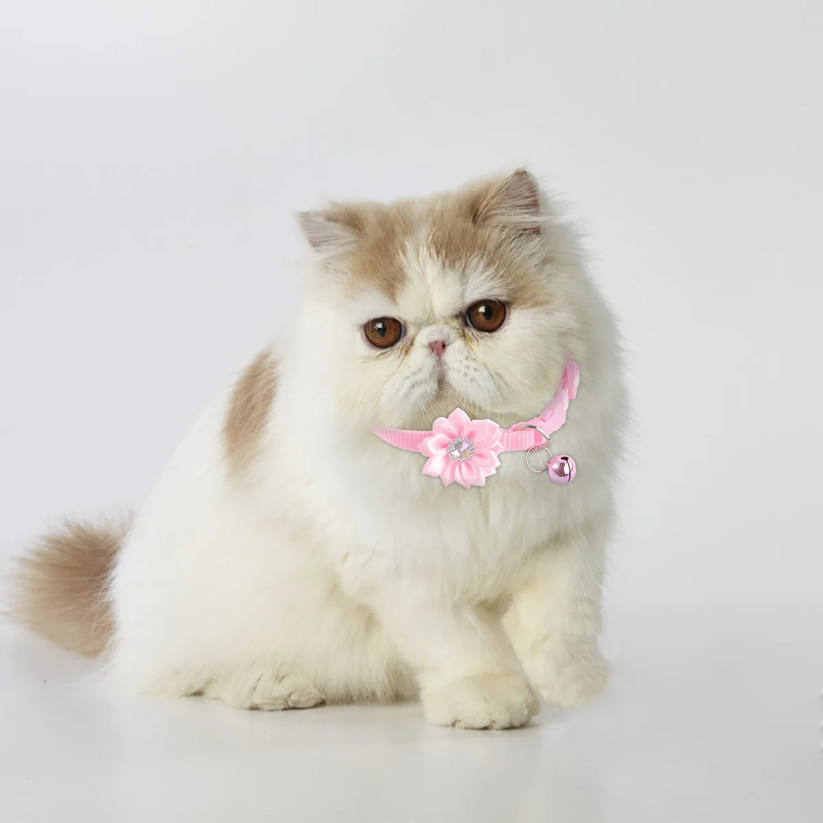 Цветочный-ошейник-для-домашних-животных-регулируемый-колокольчик-с-бантом-розовый-элегантный-дизайн-для-кошки-собаки-праздничное-ожерелье-ошейник-для-домашних-животных-для-кошки