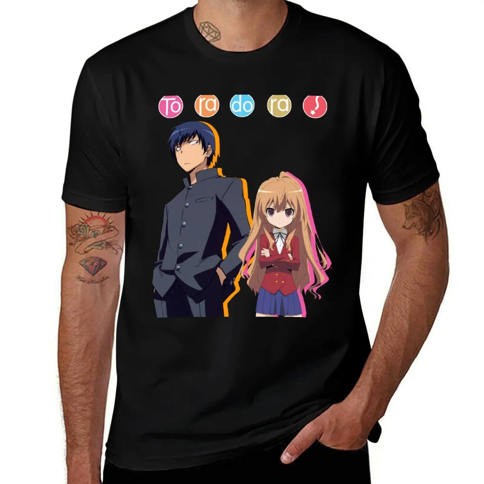 Toradora!/ Tiger X Dragon - English Version T-Shirt printed t shirts for man T-Shirt