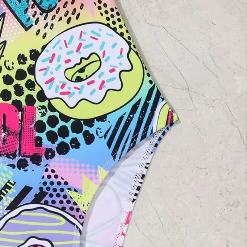 2025 Costume da bagno per ragazze stampato Costume da bagno intero per bambini Bagnanti per bambini femminili Costume da bagno per nuoto Costumi da bagno