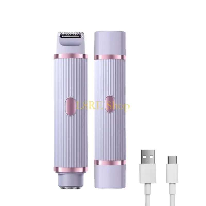 l8re 2 في 1 نساء جسم ماكينة حلاقة بيكيني تقليم القابلة لإعادة الشحن