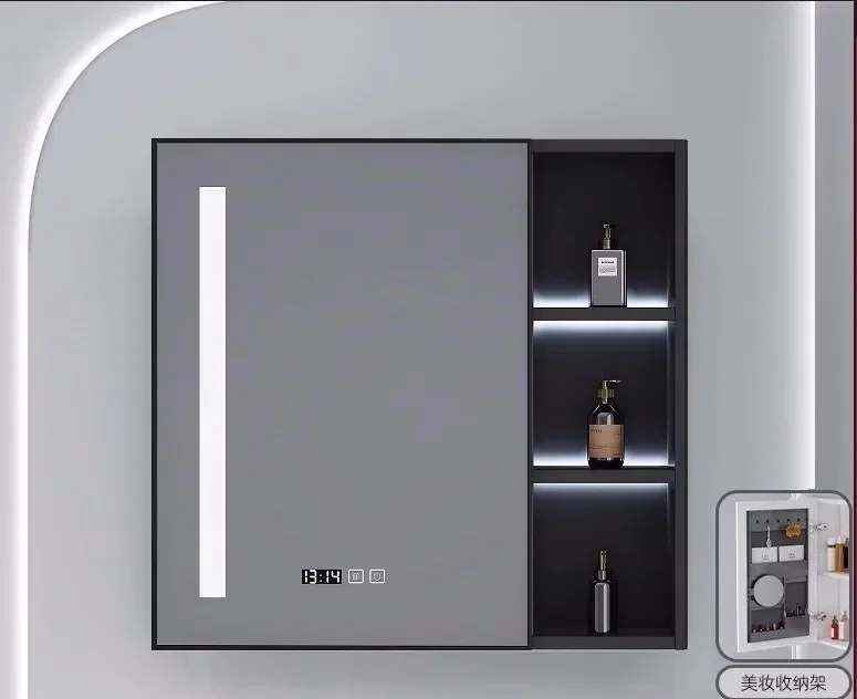 

Квадратное зеркало для хранения в скандинавском стиле для спальни, безтуманное зеркало для ванной комнаты, обогреватель, бесплатная доставка, Miroir Salle De Bain, сантехника для ванной комнаты