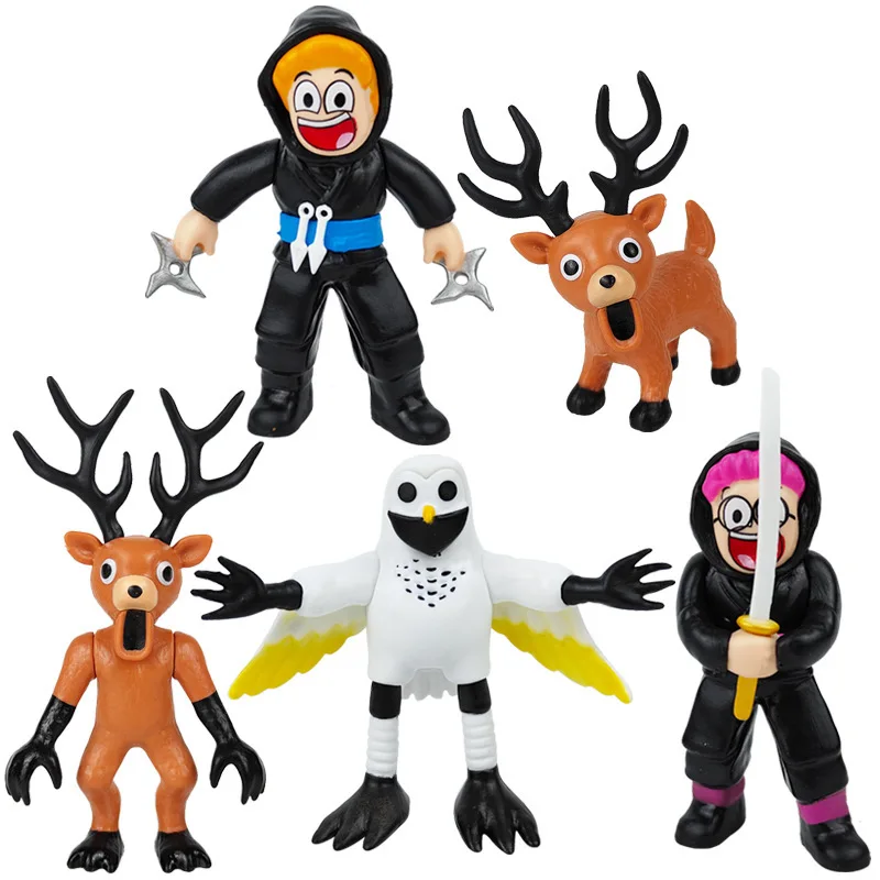 

New 99 Nights In The Forest Figures Game Peripheral Deer Owl Pvc Models Ornament Desktop Decor Figurine For Kids Christmats Gift