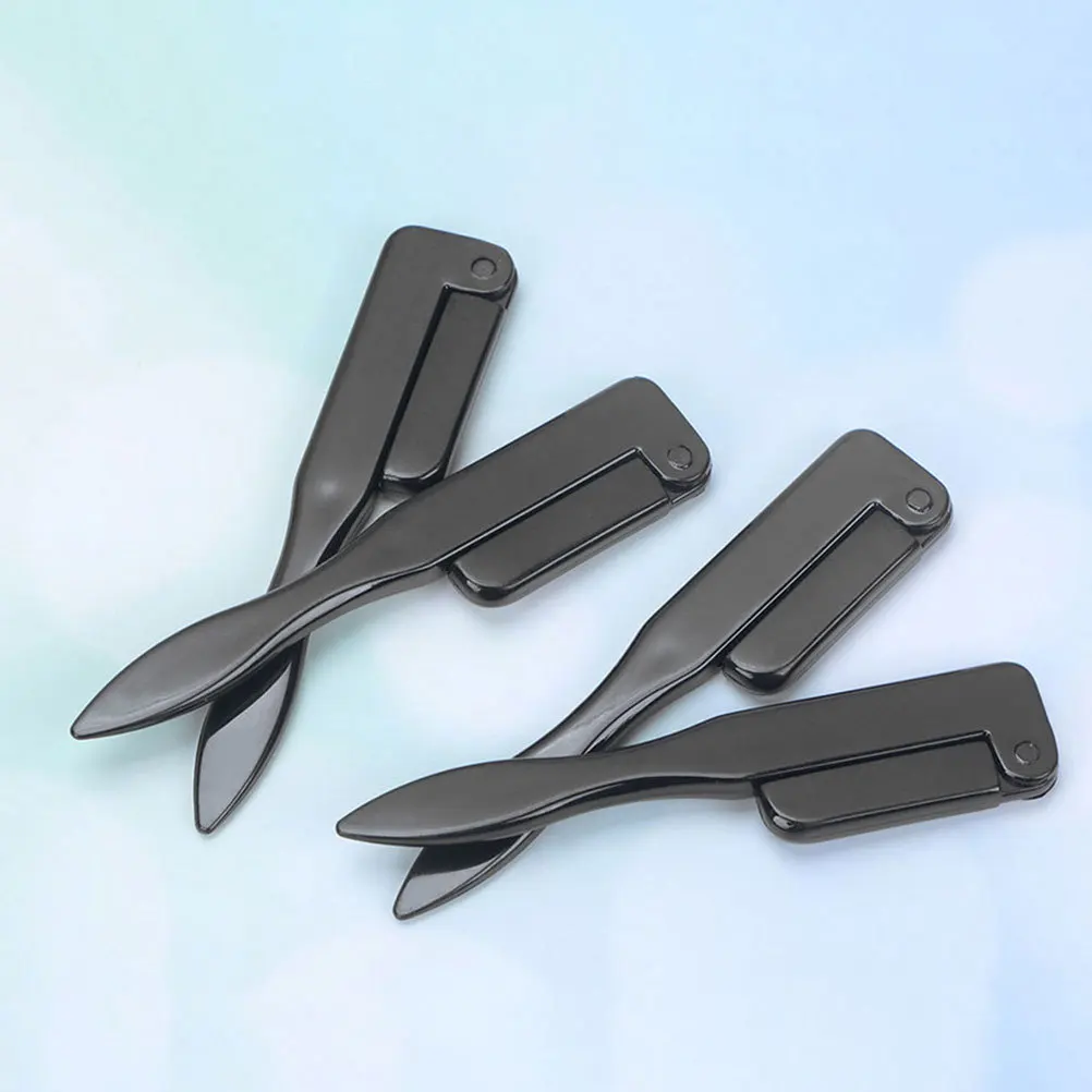 

4Pcs Makeup Eyebrow Brush Set Creative Foldable Comb Dual-Sided Easy Carry for Personal Daily Use Eyebrow Grooming Brush