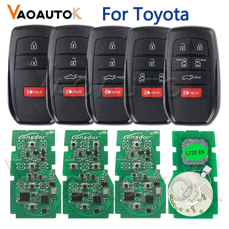 Lonsdor For Toyota Sienna Venza Tacoma Tundra 2021-2024 BZ4X Keyless Go Smart Key 8A Chip Support Generate K518 K518ISE KH100+