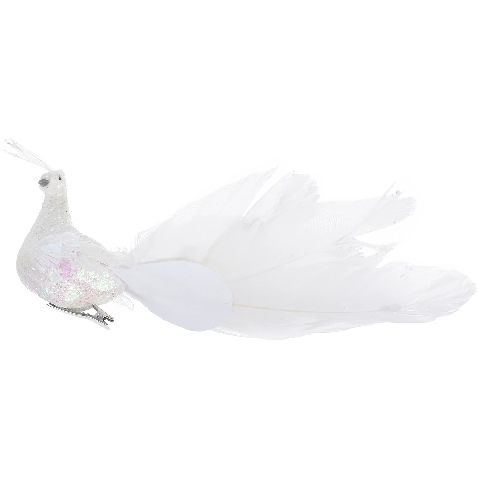 

1pc Vivid Artificial Peacock Decor Ornament Simulation Statue For Home Garden Window Decoration Lightweight Safe Realistic Shape