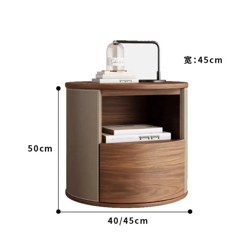 

Bedside Modern Nordic Luxury Table Aesthetic Minimalist Trendy Nightstand Storage Simple Mesa De Noche Bedroom Furniture