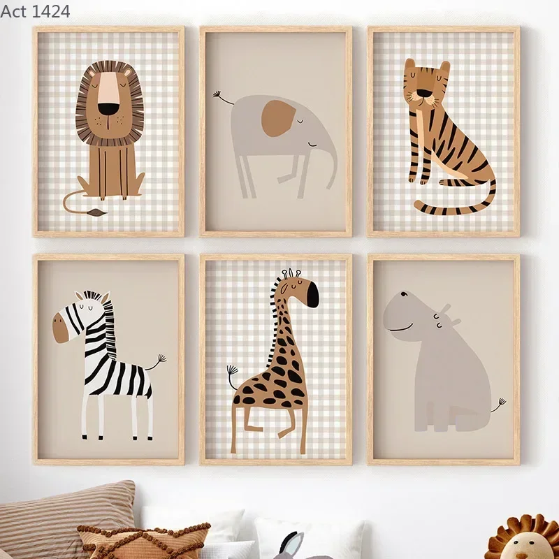 Baby Nursery Giraffe - Tableaux et affiches sur toile d'animaux