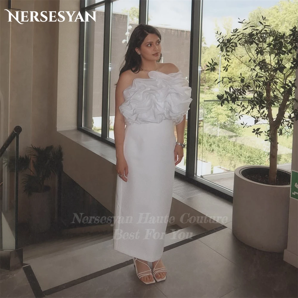 

Nersesyan Elegant Mermaid Evening Dresses Off Shoulder Ruched Tiered Formal Dress Maxi Party Gowns платье вечернее Customized