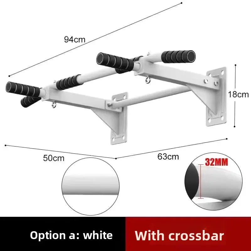Wall‑Mounted Single Double Bar Door Frame Pull‑up Bar Home Gym Sports Fitness Equipment for Indoor Body Strength Training