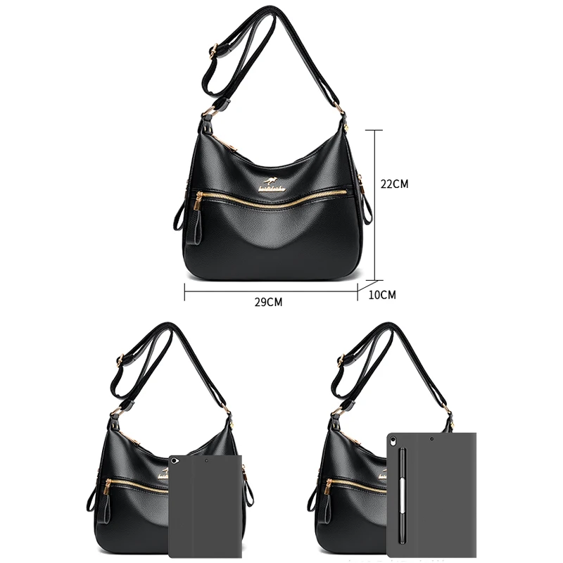 Borsa a tracolla retrò da donna Fashion Designer borse Casual borsa in pelle tinta unita di alta qualità borsa semplice da donna 2023 nuova