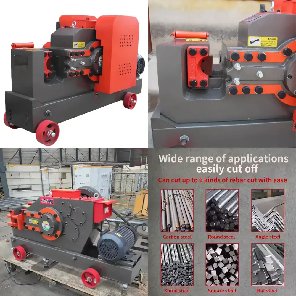 

GQ50 Rebar Steel Round Bar Cutting Machine Hydraulic Steel Cutter 4KW Pure Copper Electric Rebar Cutter