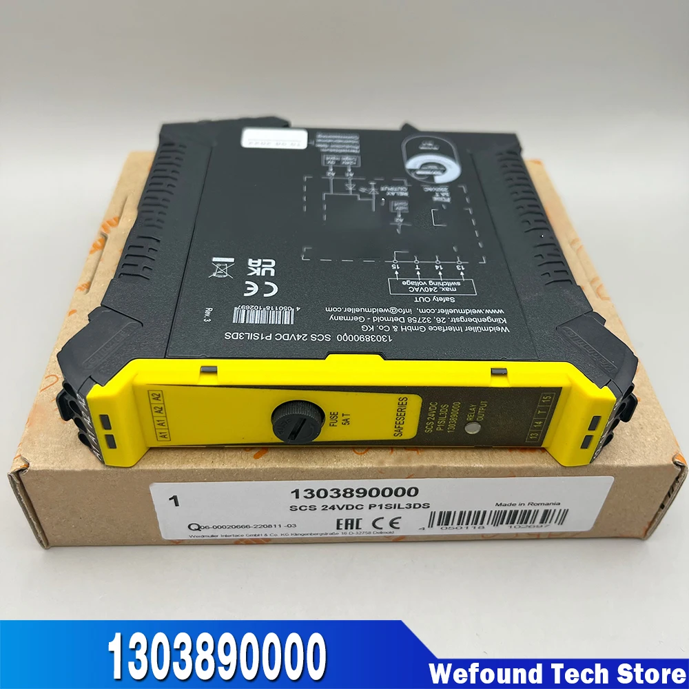 

Реле безопасности SCS 24VDC P1SIL3DS 1303890000 для Weidmuller safesseries