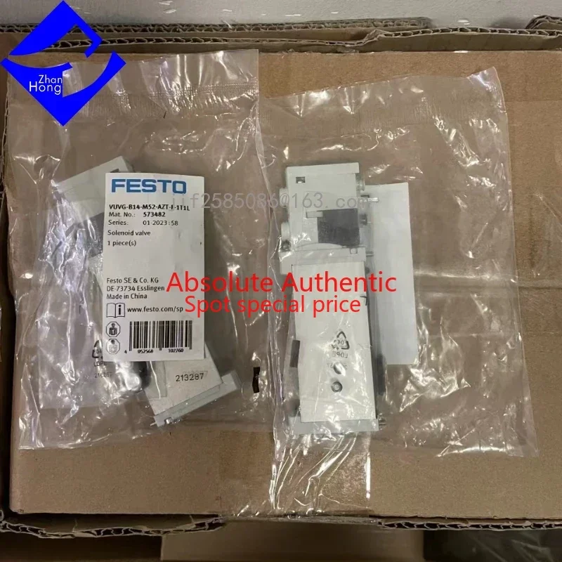 FESTO katup Solenoid asli 573482 VUVG-B14-M52-AZT-F-1T1L, tersedia di semua seri, harga dapat dinegosiasikan