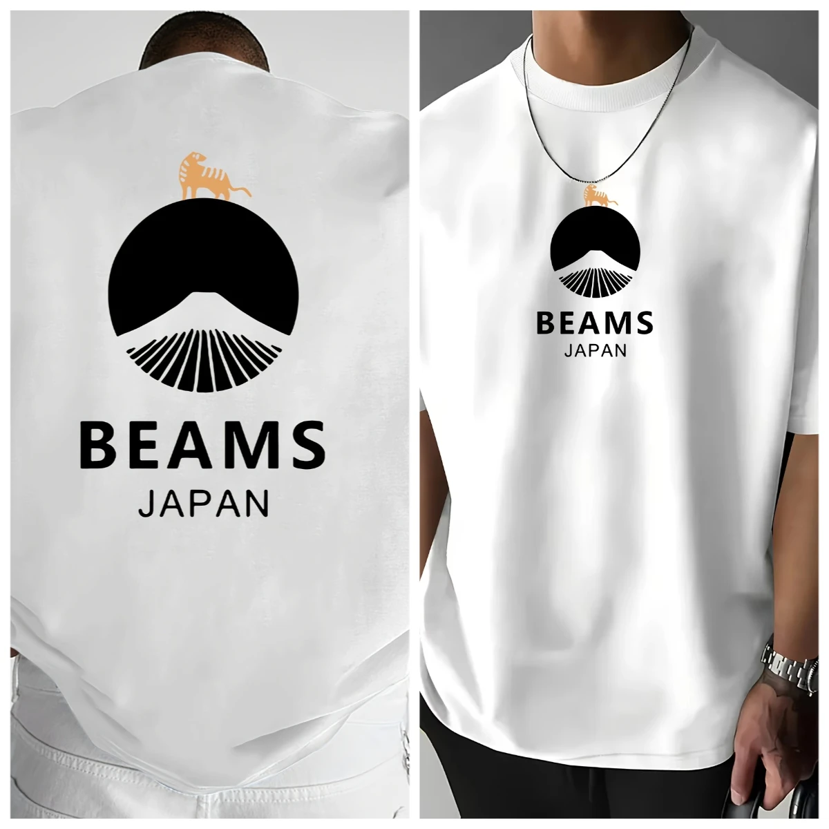 Summer men's and women's T-shirts, made of soft fabric, with fashionable pattern prints, suitable for daily commuting.