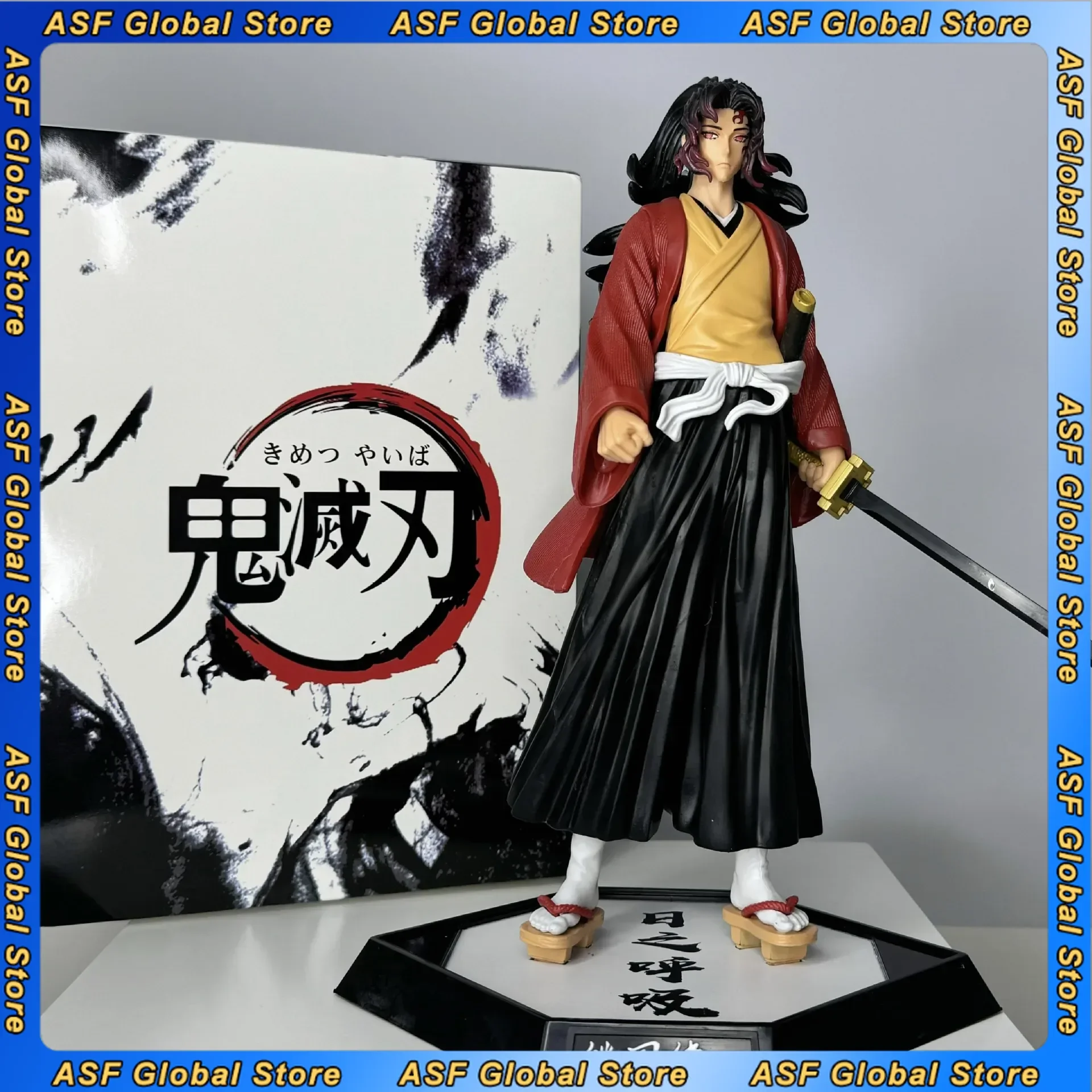 

30cm New Demon Slayer Tsugikuni Yoriichi Anime Figure Peripheral PVC Model Statue Desktop Decoration Ornaments Birthday Gift Toy