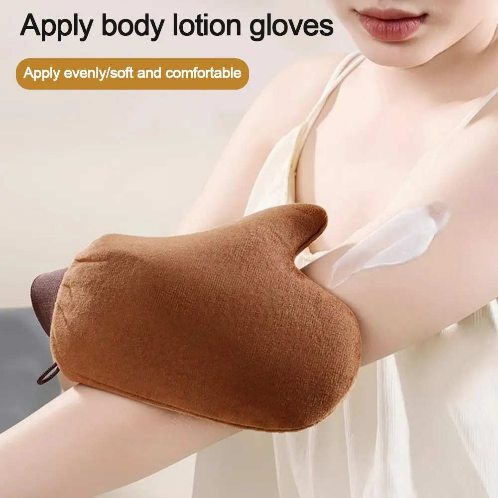 Creative Reusable Lotion Applicator Washable Double-Sided Self Tanner Mitt Sunless Fake Tan Tanning Brush For Self Tan
