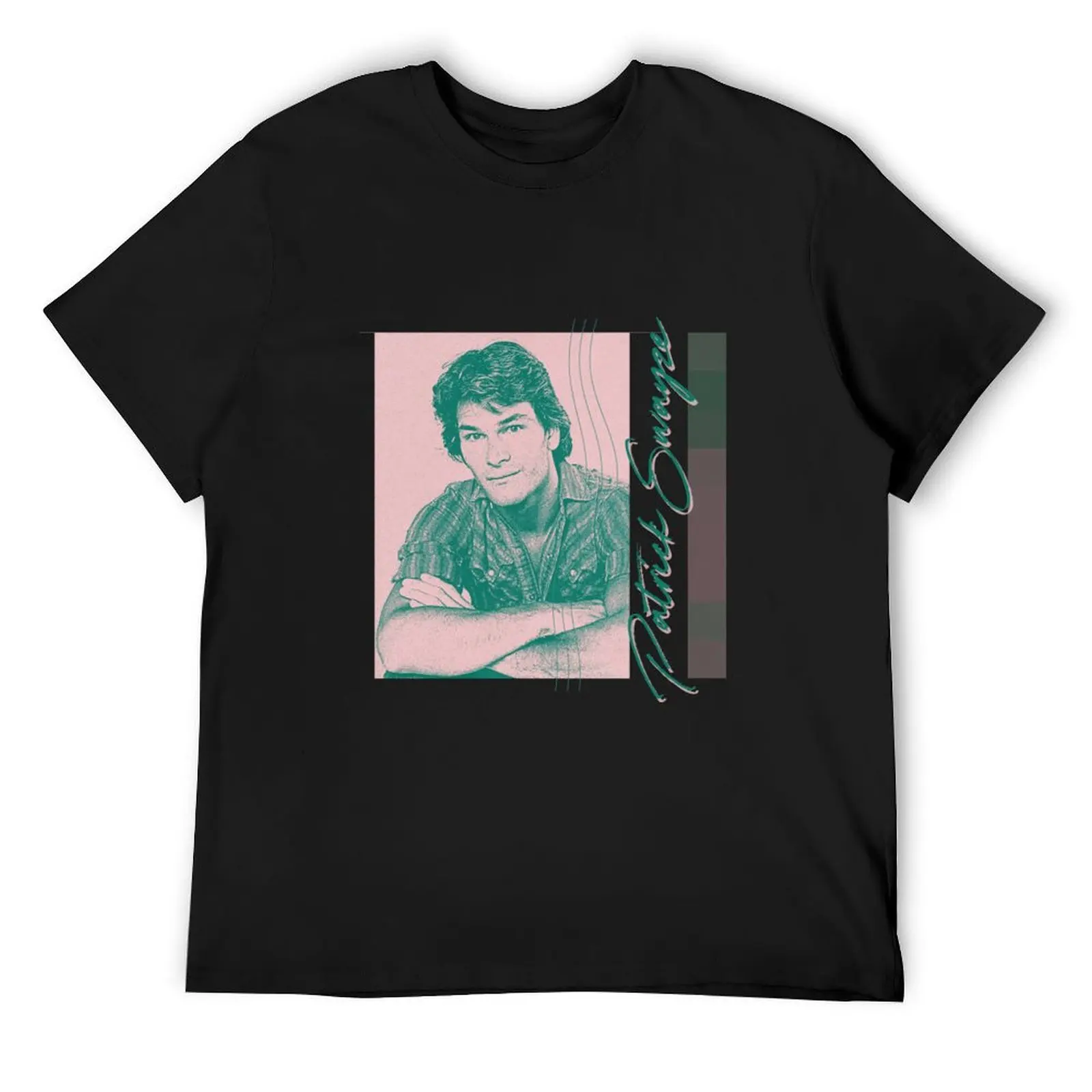 

Patrick Swayze T-Shirt vintage summer top summer shirt heavyweights mens fashion