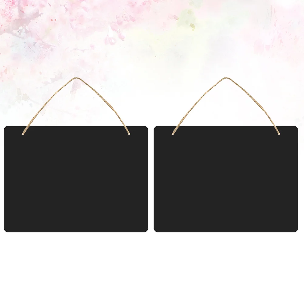 2 قطعة لوحة كثافة رائعة السبورة جدار ديكور معلق علامة المنزل السبورة مع حبل معلق السبورة #5