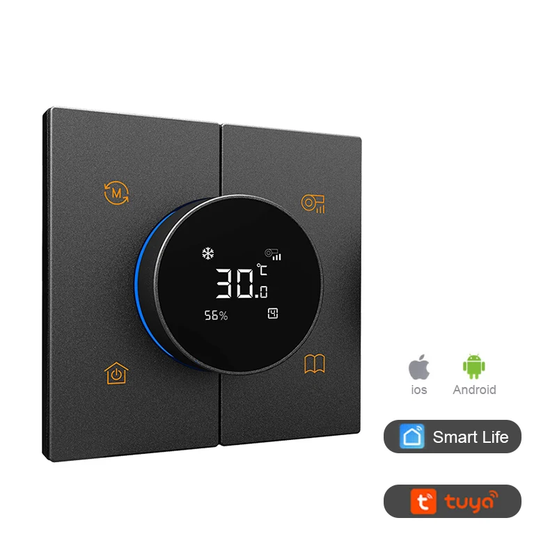 

Smart Life App Control Wifi Light Switch Cold Temperature Digital Controller Smart Zigbee Knob Thermostat Switch Panel