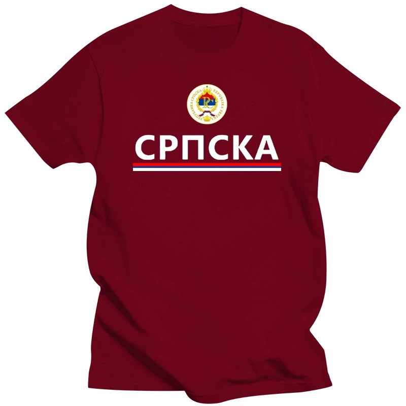 Humor Men Tshirt Original Srpska Sporter Jersey Style In Cyrillic T Shirt Big Size XXXL Unisex Camisa Tee Tops 2020