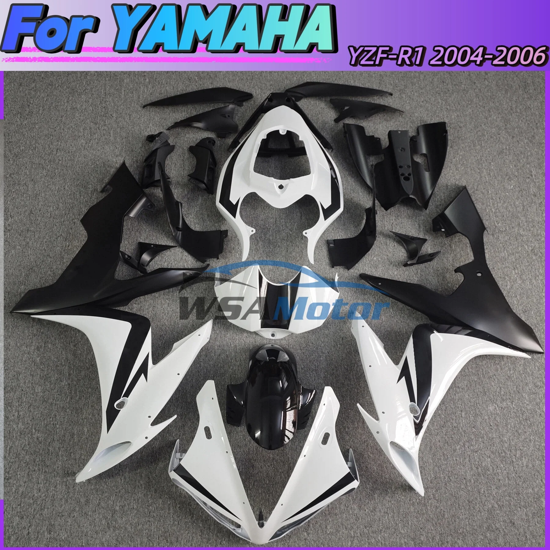 Fender Frame Cover Fuel Tank Guard Side Panel Fairing Kit Motorcycle For YAMAHA R1 R1M 2004 2005 2006