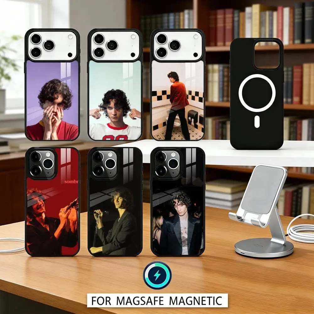 

B-Back to F-Friends Vocal Sombr Phone Case For iPhone17,16,15,14,13,12,Pro,Max,Magnetic For Magsafe Wireless Charging