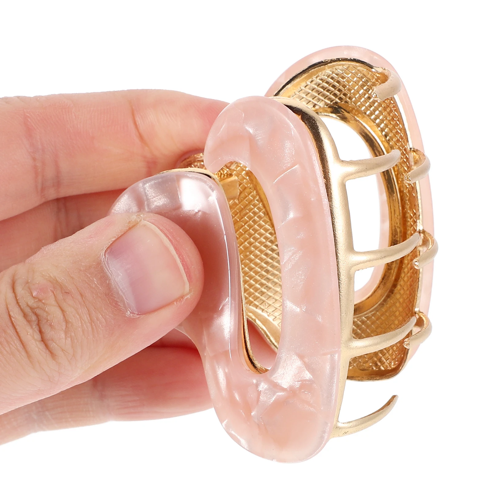 

4 Pcs Claw Clip Long Hair Snake Metal Acetate Barrettes Elegant Hairpin Versatile Style Fashionable Look Hair Accessories