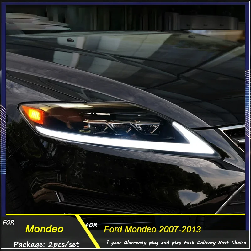 Car Lights for Ford Mondeo LED Headlight 2007-2013 Mondeo Head Lamp Drl Projector Lens Automotive Accessories
