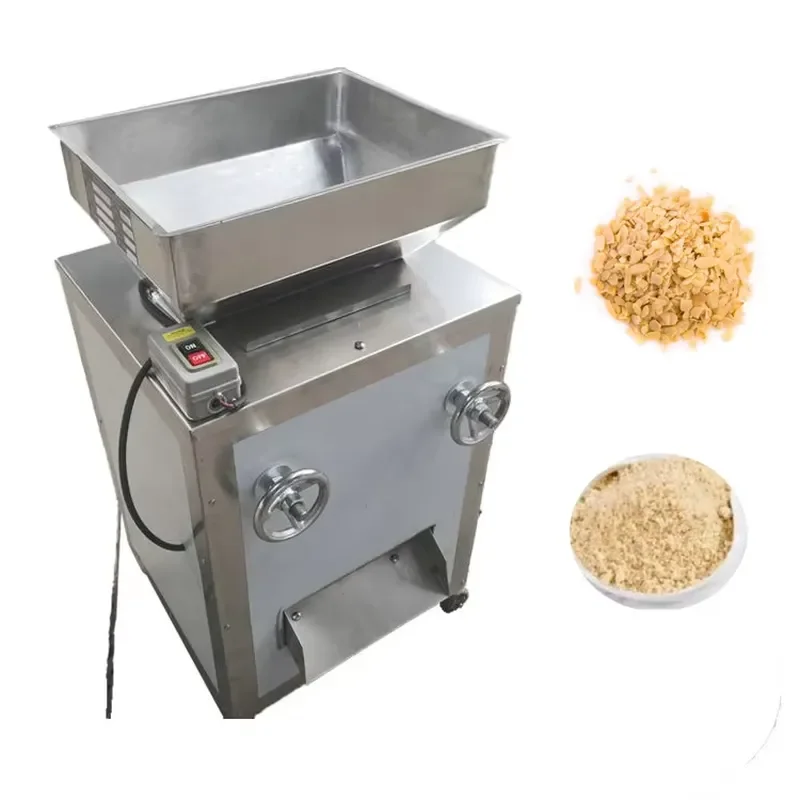Stainless Steel Roller Continuous Mill Grinder Sesame Peanut Almond Flour Mill Oily Materials Powder Making Machine