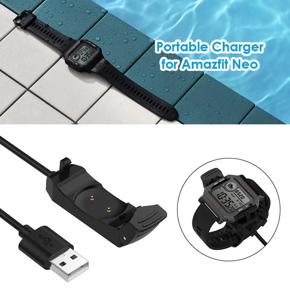 1m Fast USB Charging Cable Portable Smart Watch Charger for Huami Amazfit Neo