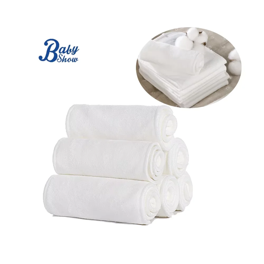 4 Layers Super Absorbent Microfiber Nappy Inserts Washable Reusable Diaper Liners For 3-8 Years Old Kids Factory Wholesale