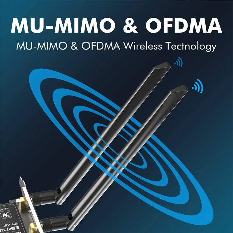 

CF-BE200 Wifi7 PCI-E Wireless Adapter Tri-Band 8774Mbps Bluetooth 5.4 Slot Network Card For PC Win11 Win 10 Linux