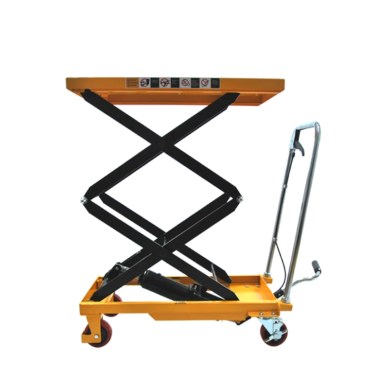 Uni-Silent 300kgs 1500mm Lifting Height Double Scissor Hydraulic Scissor Cart for Material Handling LTD300