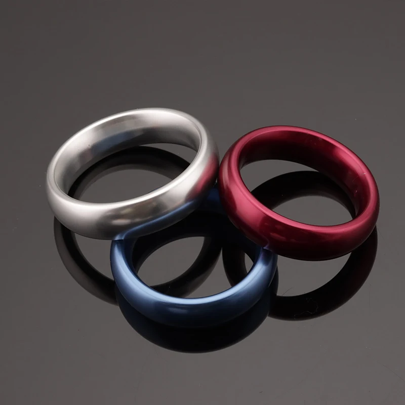 Metal Aluminum Rings On Penis Male Cockrings Delayed Ejaculation Adult Products Casing Delay Lock Loops Cock Ring Sex Shop 18