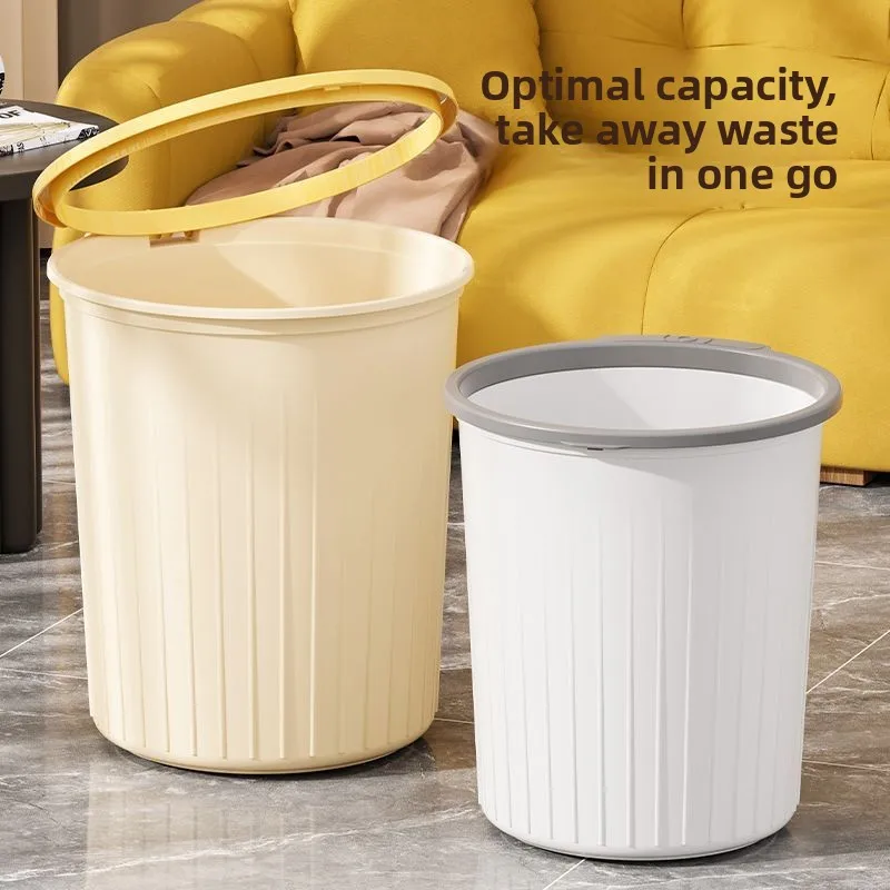 

Large Capaci Plastic Garbage Can Home Kitchen Living Room Office No Cover Cheap Tra Bin Waste Paper Basket Cleaning Tools