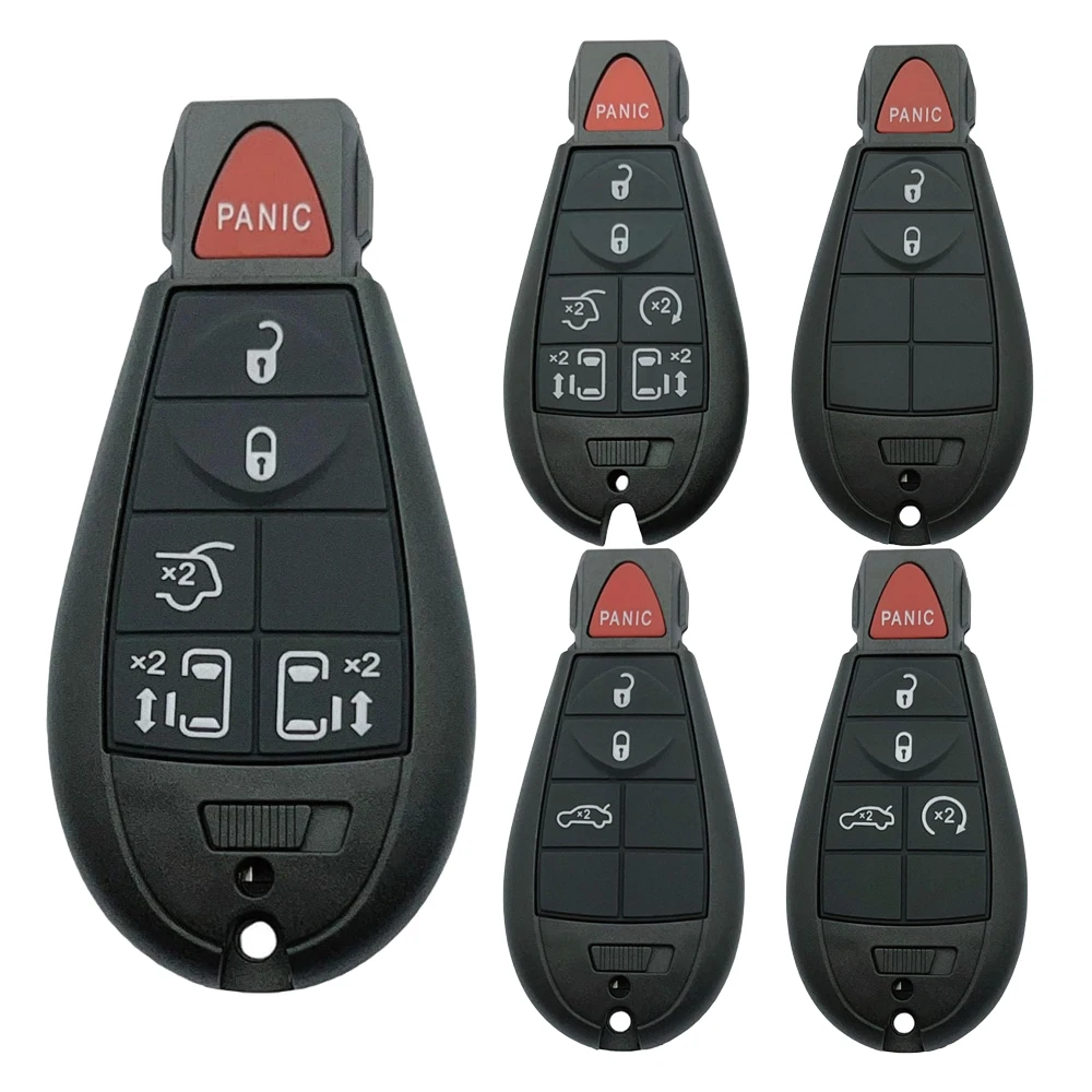 Carcasa de repuesto para llave compatible con Chrysler Dodge Ram 1500 2500 3500 Grand Carava Durango Grand Caravan Journey Jeep Grand Che