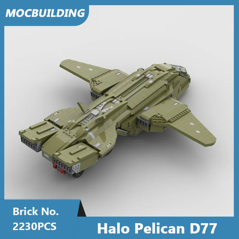 MOC Building Blocks Pelican Plane D77 Mini Scale Troop Transport Vehicle DIY Assembled Bricks Collection Xmas Toys Gifts 2230PCS