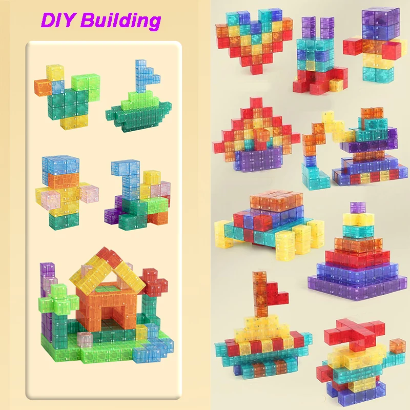 Magnetic Construction Blocks Learning Toys for Early Childhood Intelligence STEM Education & Parent-Child Bonding Play Kids Gift