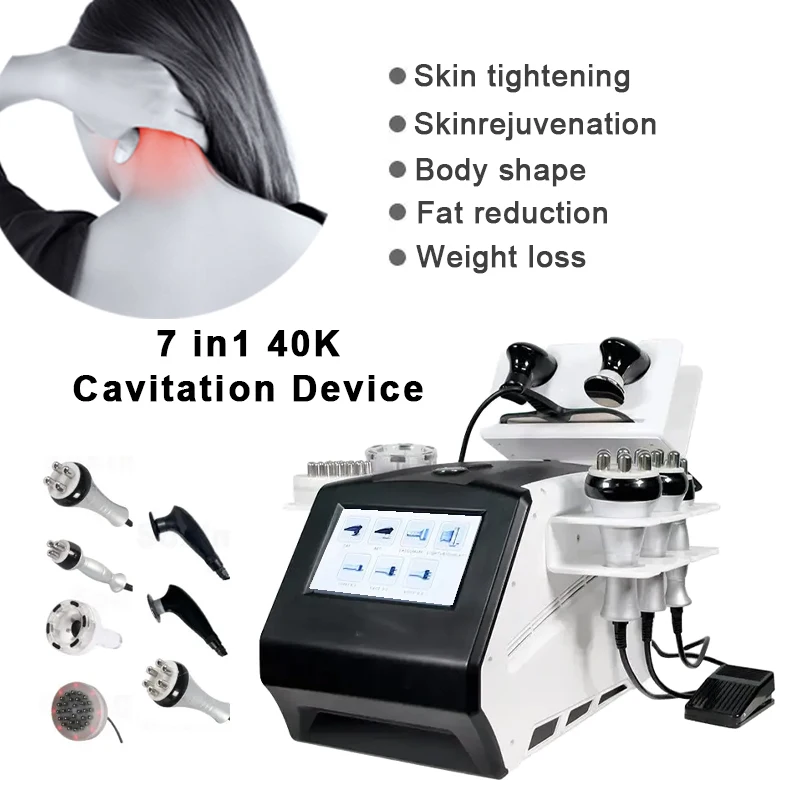 Electric Vacuum Multipolar Radio Frequency Massage Body Massager 7 in 1 Fat Reduction and Slimming Therapy Machine