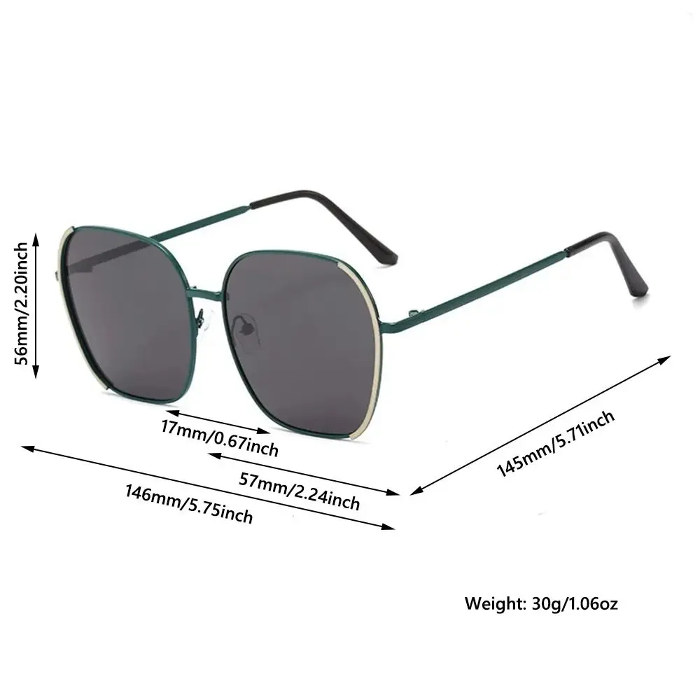 Fashion Design Oversized vierkante zonnebril Gradiëntlens Rond gezicht Fit Gradiëntzonnebril UV400-bril voor dames en heren