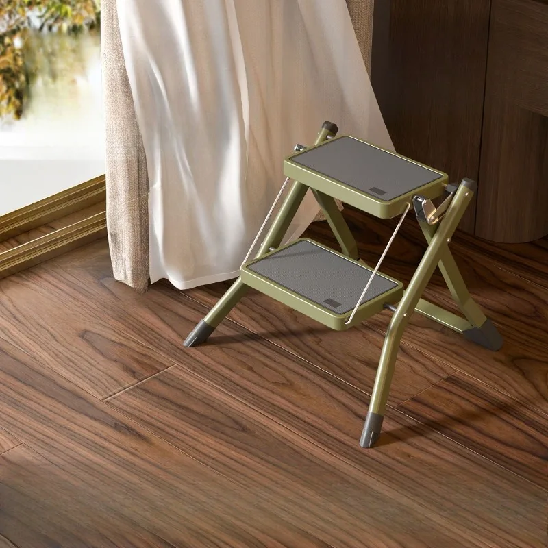 

Ladder household folding indoor flower stand ladder portable multi-functional RV footstool herringbone ladder thickened escalato