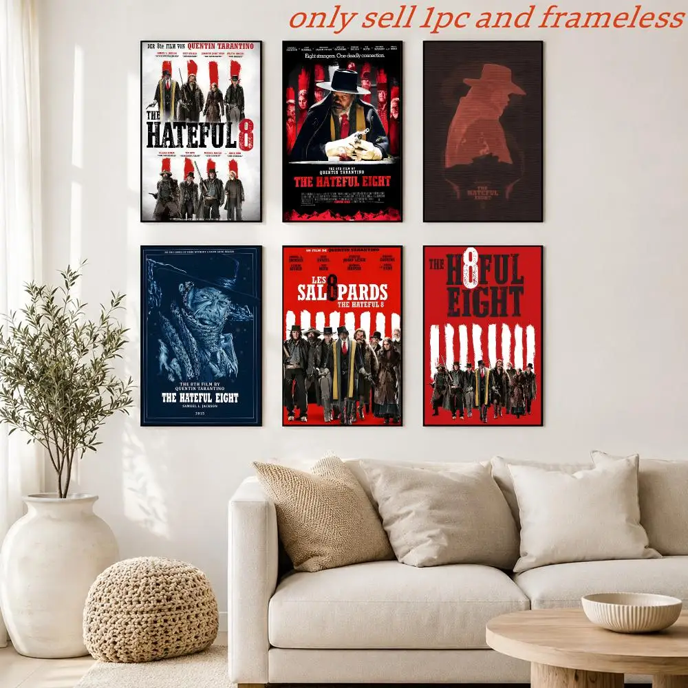 Poster Prints Cover Painting Wall Art Picture Living Room Home Decor Shooter Western film T-The Hateful Eight