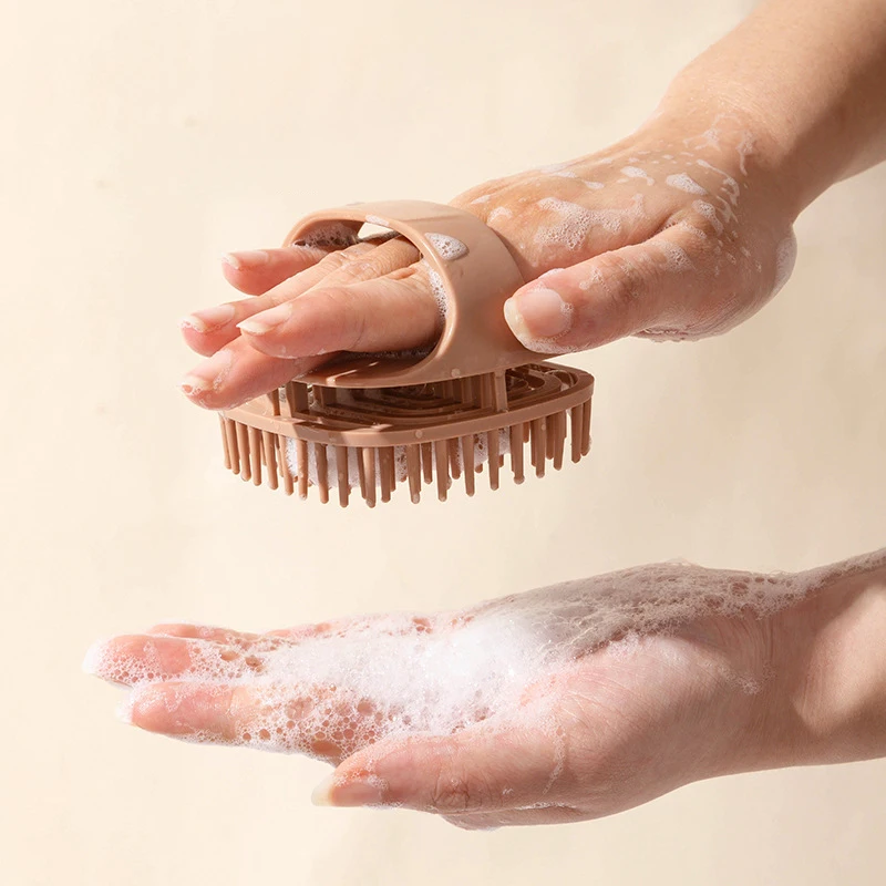 Shampoo and Scalp Massage Brush For Hair Cleansing, Dandruff Control, and Scalp Exfoliation in Home and Salon Use