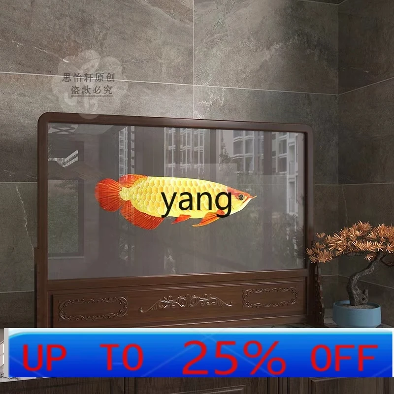 

LTT New Chinese Double-sided Suzhou Embroidery Solid Wood Partition Tea Room Cabinet Decoration Ornament Office Glass