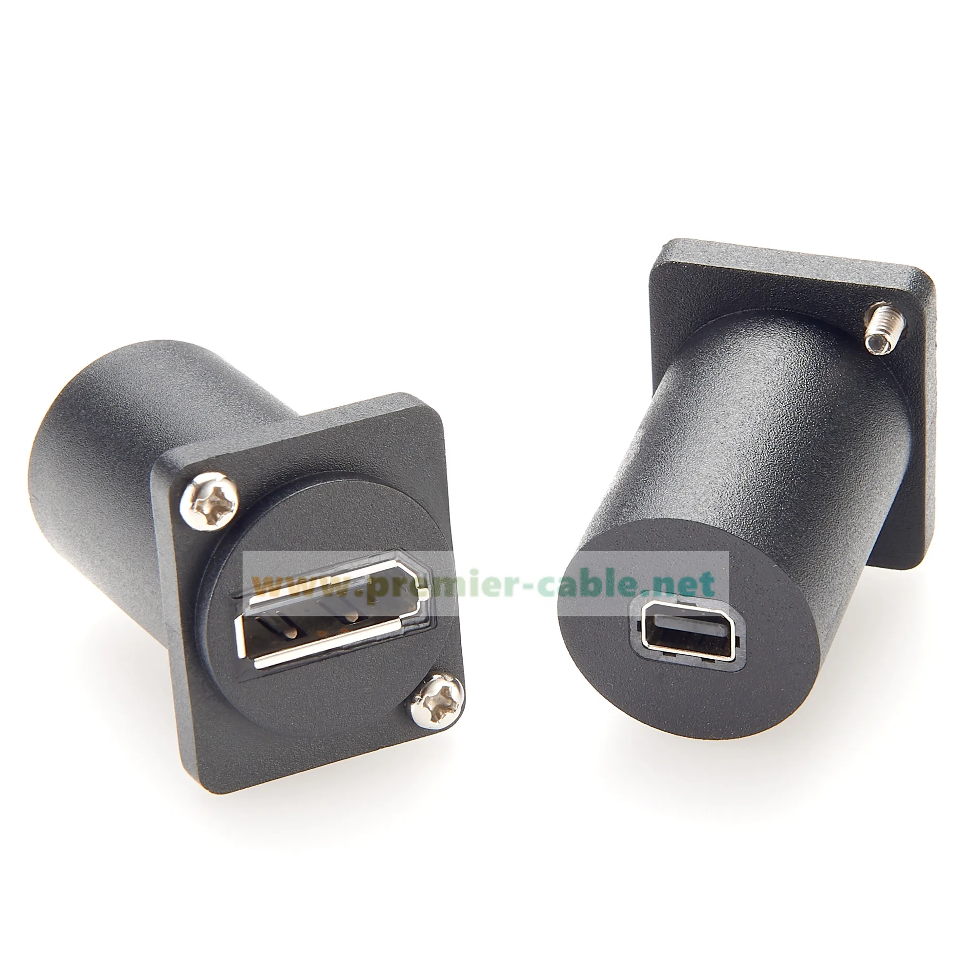 DP1.4 แผง Mount Feedthrough Connector 4K @ 60Hz D-Type และ XLR แผง Mount DisplayPort ไปยัง Mini DisplayPort ฟีดผ่านอะแดปเตอร์