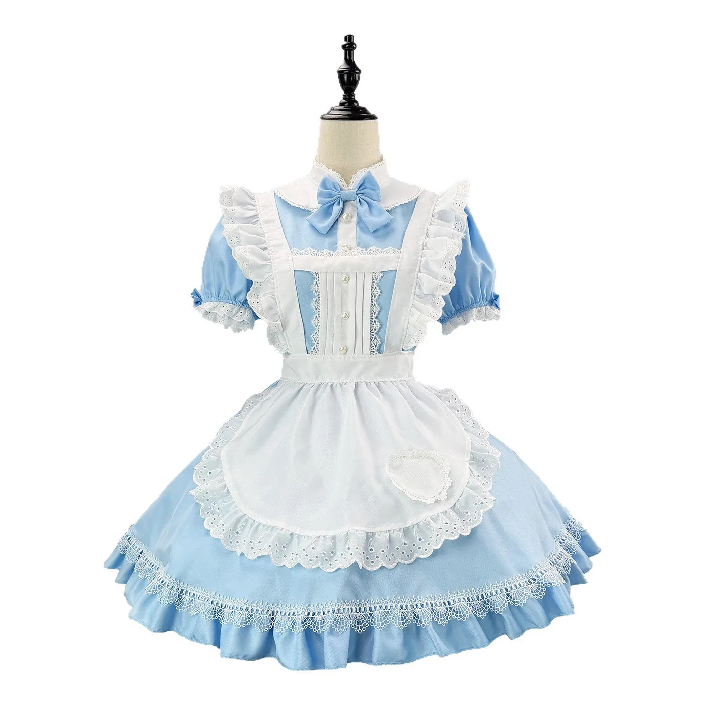 Women Lovely Cute Lolita Maid Costumes Maid Cosplay Costume Animation Show Japanese Anime Outfit Plus Size Dress Clothes view 5