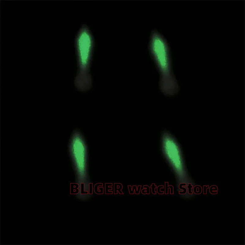 BLIGER Watch Hands 24 Hours Small Hand Green Luminous Fits NH37 NH39 Movement