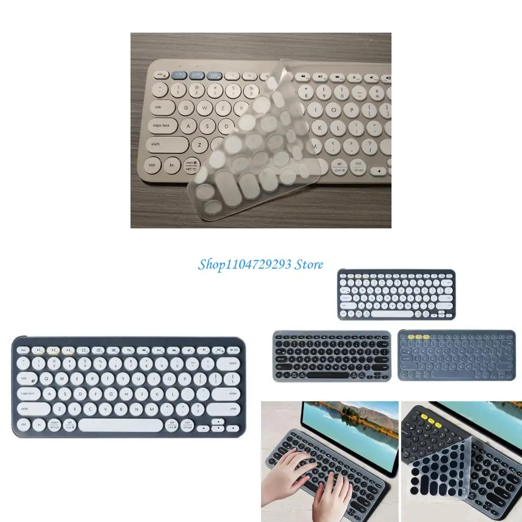 Y2GD Keyboards Skin Film Spill Dust Protections Soft Touches Cover Variety Color For K380 Wireless Keyboards