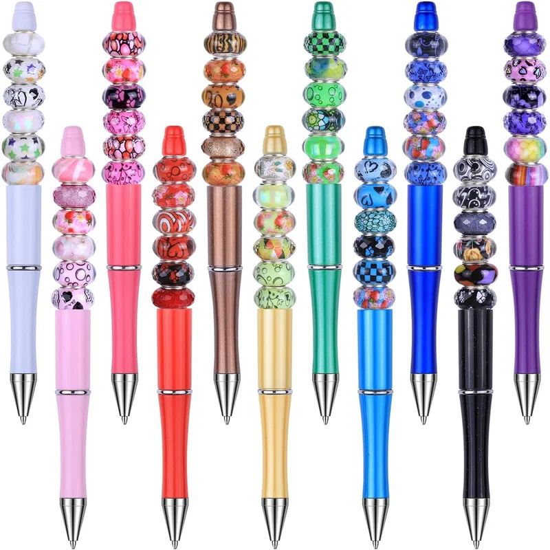 10Pcs Assorted Color Round Loose Murano Spacer Beads 5mm Large Hole Beads Charms for Bracelet Necklace Jewelry Making DIY Craft