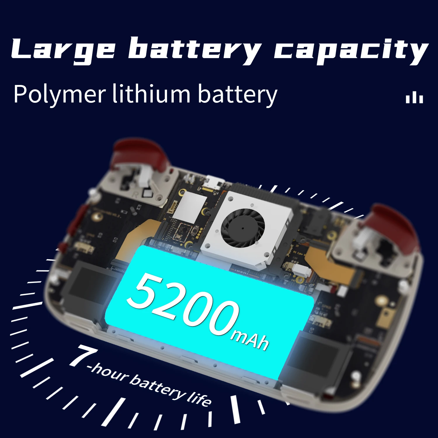 ANBERNIC RG Cube وحدة تحكم بجهاز لعب محمول 3.95 "IPS شاشة تعمل باللمس أندرويد 5200mAh RGB ضوء قاعة المقود FOTA ترقية مشغل ريترو #5